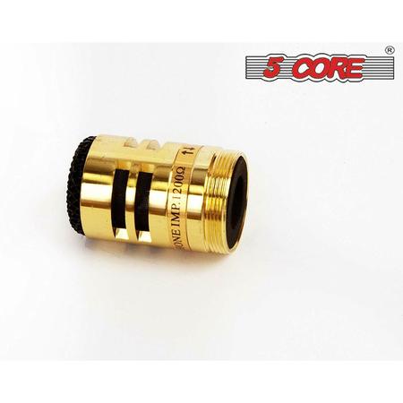 5 Core Dynamic Cardioid Electret Condenser Golden Finish Microphone Mic-5530 MIC-5530